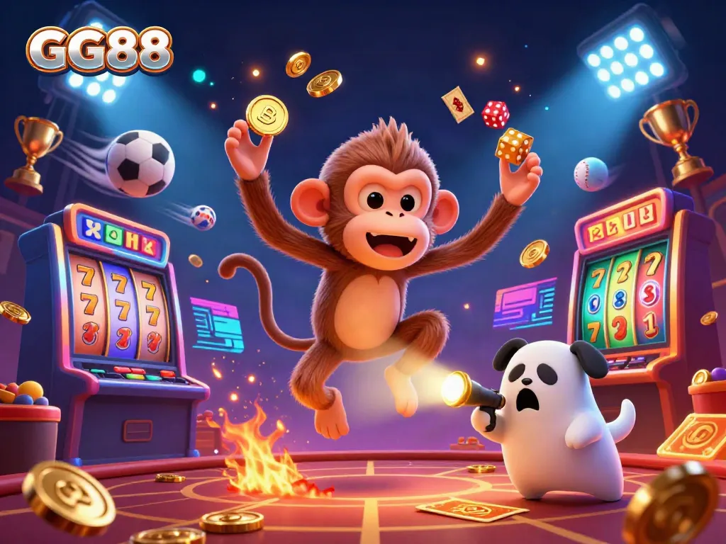 Engage with GG88's exciting juggled treasures in a haunted casino, where magic meets thrills.