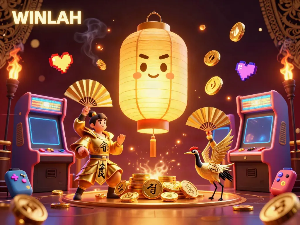 Experience thrill and luck at WINLAH with colorful casino games and lively characters captivating players.