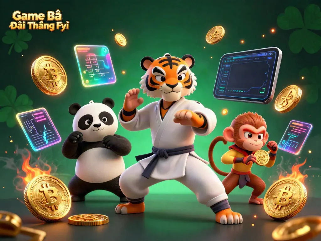 Engage in thrilling gameplay with Game Bài Đổi Thưởng Fyi, featuring lively characters and dynamic gambling elements.