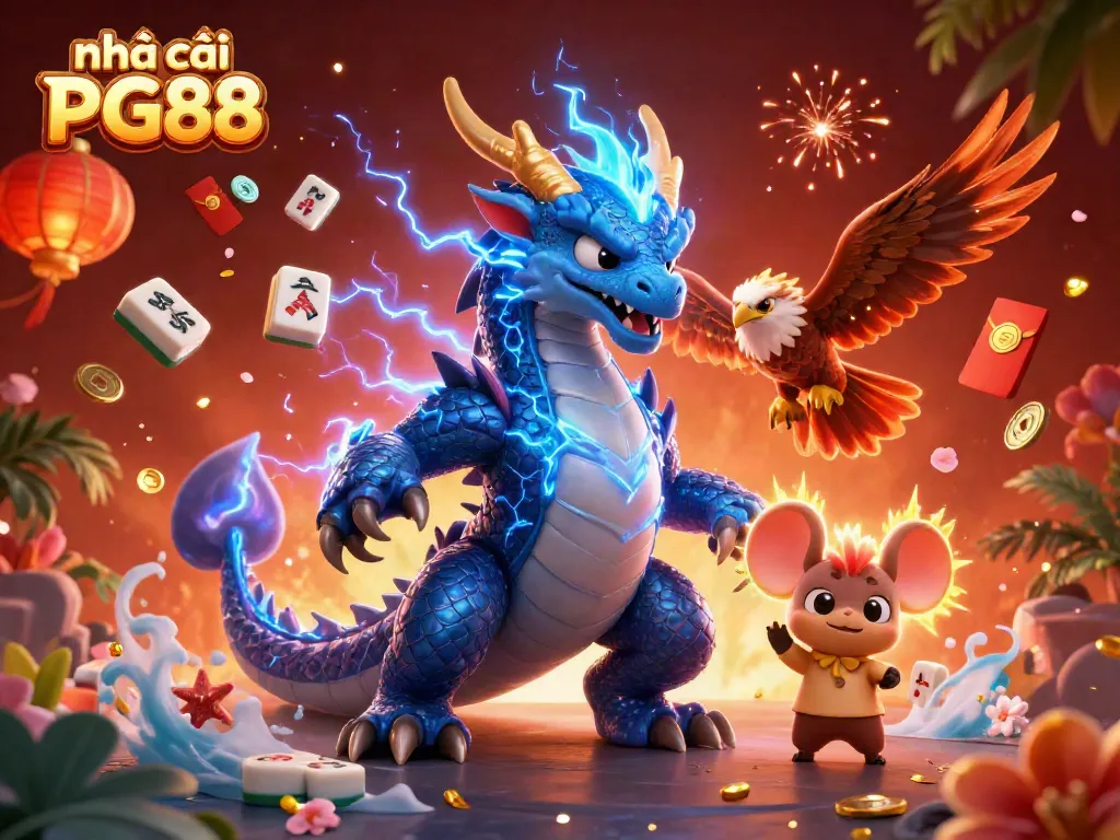 Engage with exciting games at nhà cái PG88, where vibrant characters and casino elements intertwine.