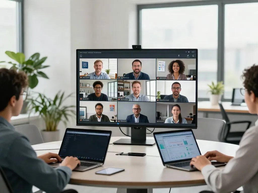 Deepfake free meetings virtual conference with professionals using detection software and sleek technology