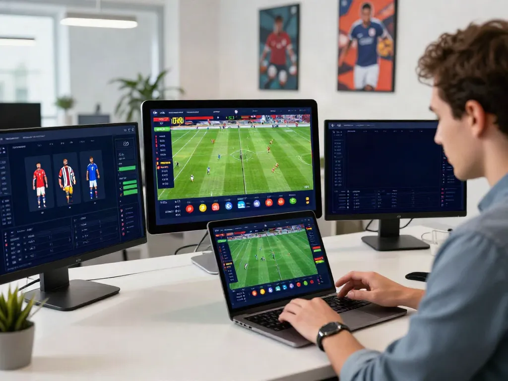 WWBOLA sports betting platform scene with live match statistics and dynamic odds.