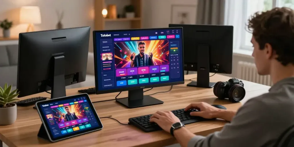 Exciting Totobet online betting interface displayed on multiple devices.