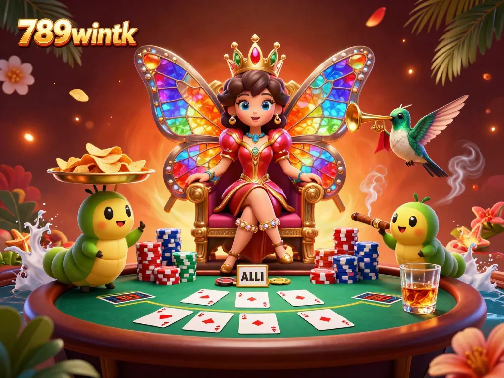 Experience the vibrant world of online gaming at 789wintk with colorful characters and dynamic poker action.