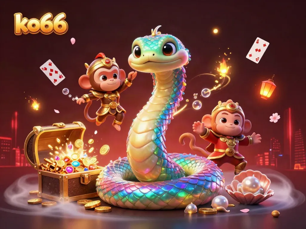 Experience the thrilling casino vibes with ko66 and a magical rainbow serpent adventure.
