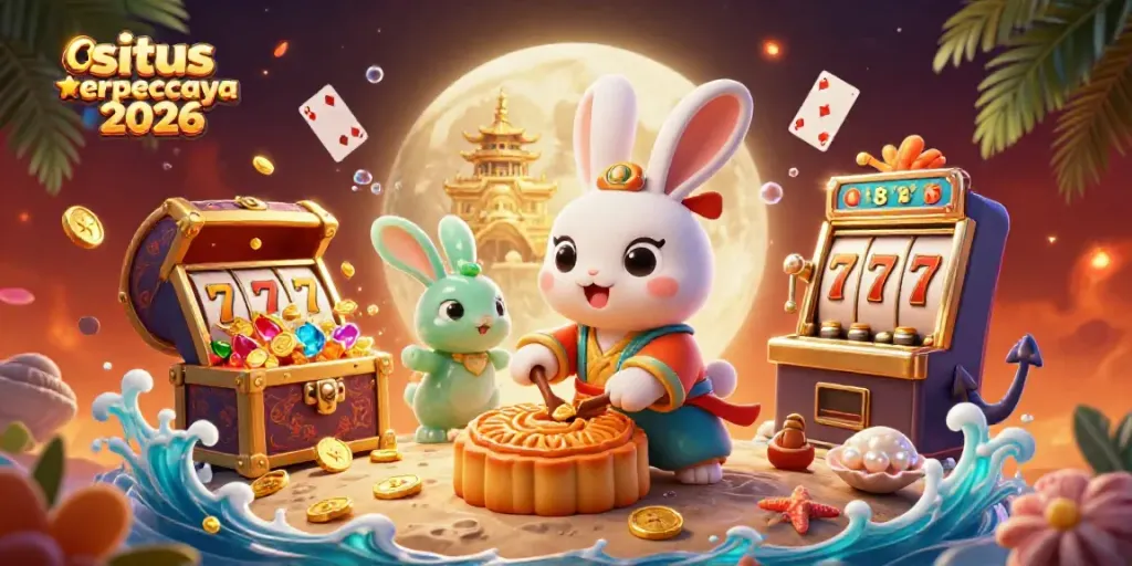 Menangkan slot di situs terpercaya 2026 dengan ilustrasi kasino interaktif penuh warna.